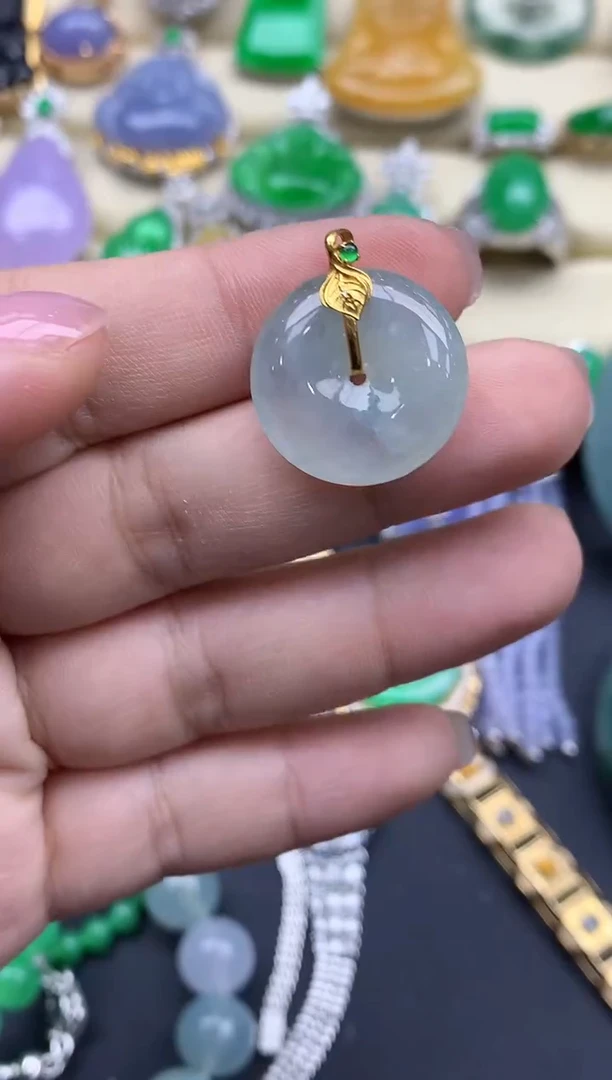 【闪购商品】翡翠颈饰18K金镶嵌22-中国好珍宝