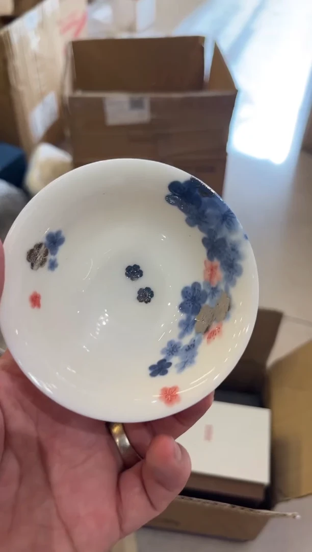 幸福美满斗笠杯茶具茶具