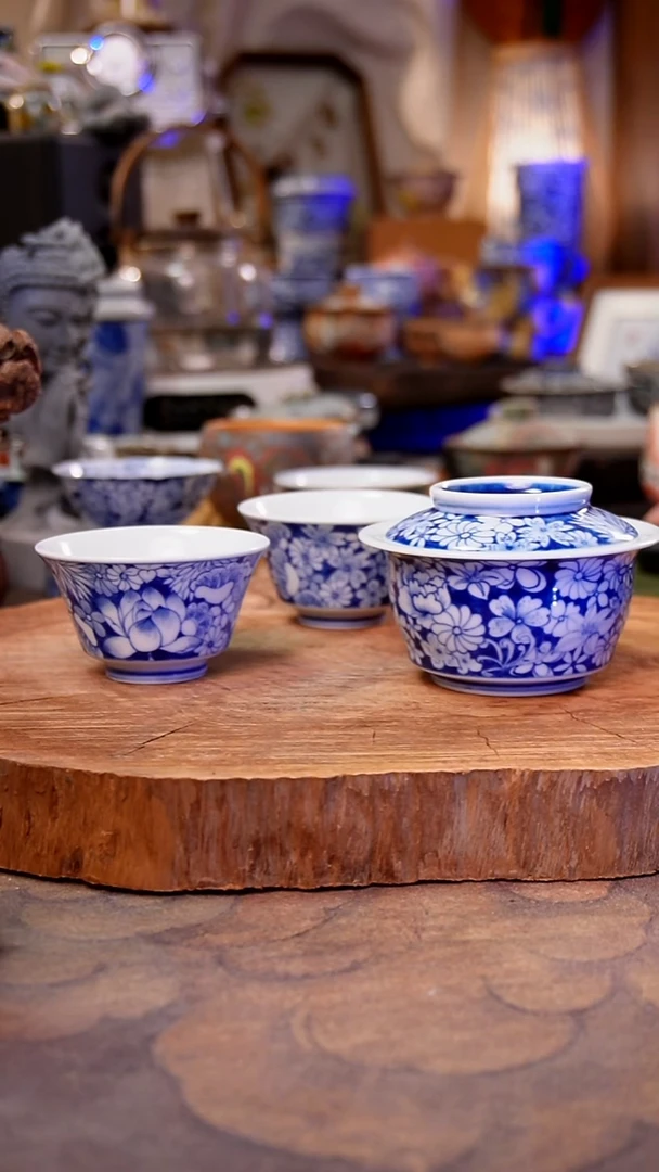 杯子陶万花景德镇手工手绘