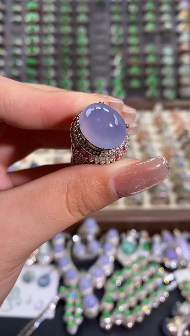 未镶嵌戒指翡翠天然缅甸A货翡翠未镶嵌 粉丝福利