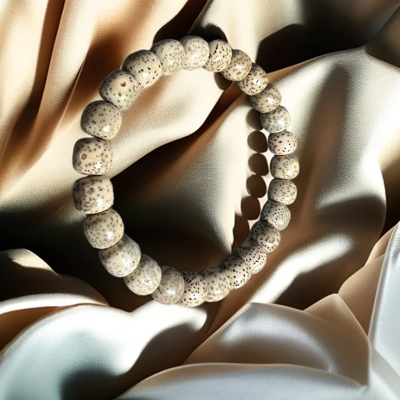 入门级原生态星月菩提黑灰果冻牛毛星大眼睛手串