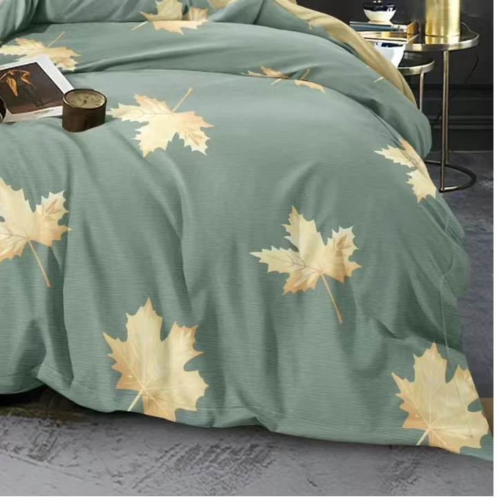 轻奢亲肤柔软床单210*230cm-枫叶飘舞1