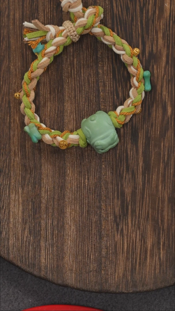 【闪购商品】绿松石手绳18K金镶嵌手绳