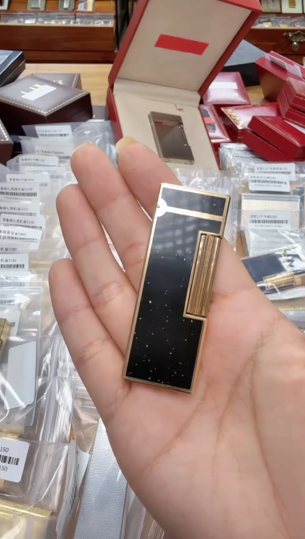 纯铜37 登家金色薄款 黑洒金