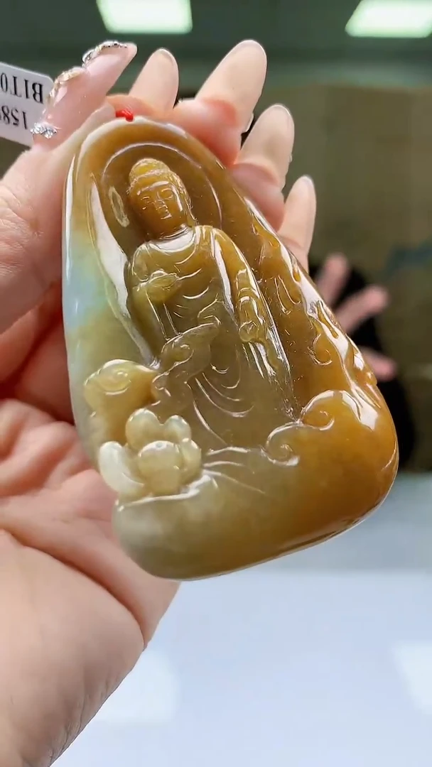【闪购商品】定制翡翠未镶嵌4812ty-毛货挂件47