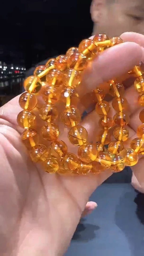 琥珀颈饰未镶嵌142多样性发一