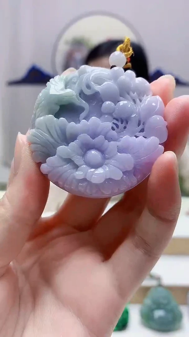 未镶嵌定制翡翠4852zm-毛货挂件14