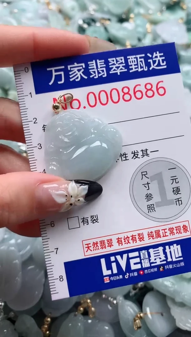 翡翠未镶嵌颈饰8686