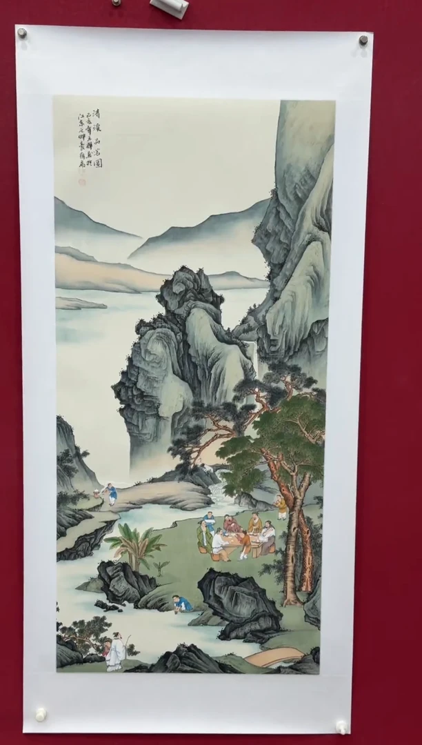 国画国画绘画山水花鸟
