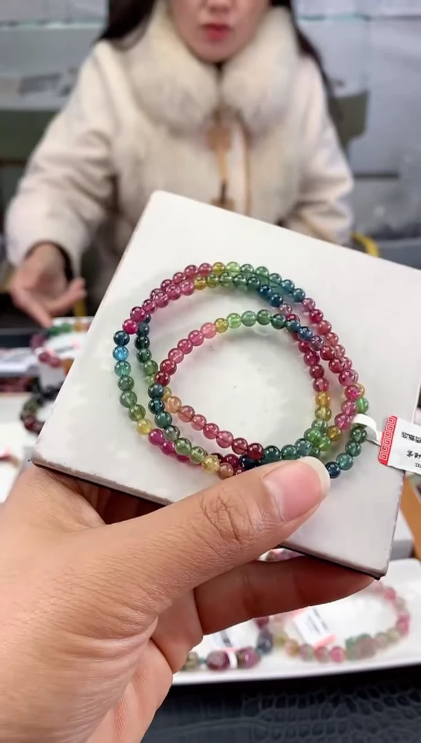 未镶嵌手串碧玺多样性发一条