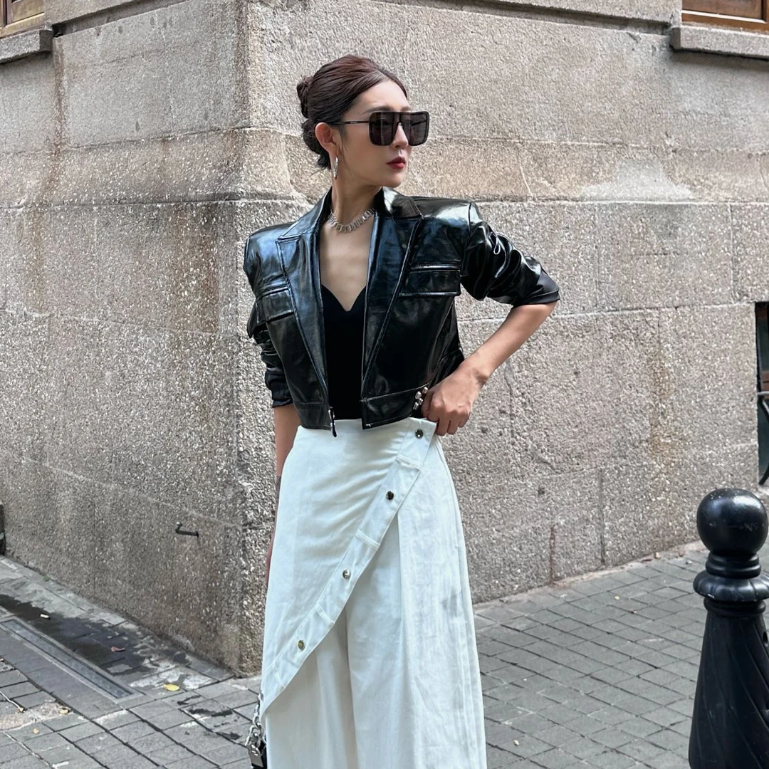 51619赫拉家春款气质网红短款时尚休闲百搭女士韩版短春季外套