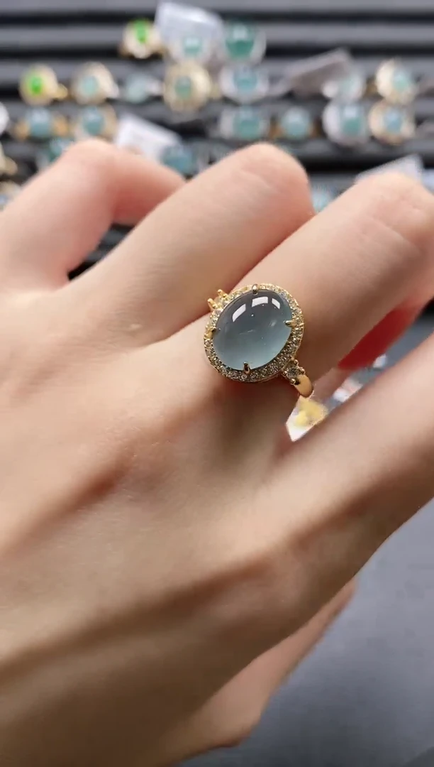 【闪购商品】翡翠戒指银S925镶嵌1111