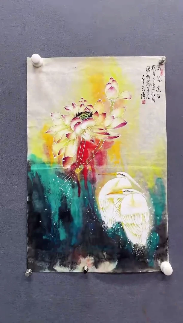 国画归军兵-国画花鸟2.7平尺