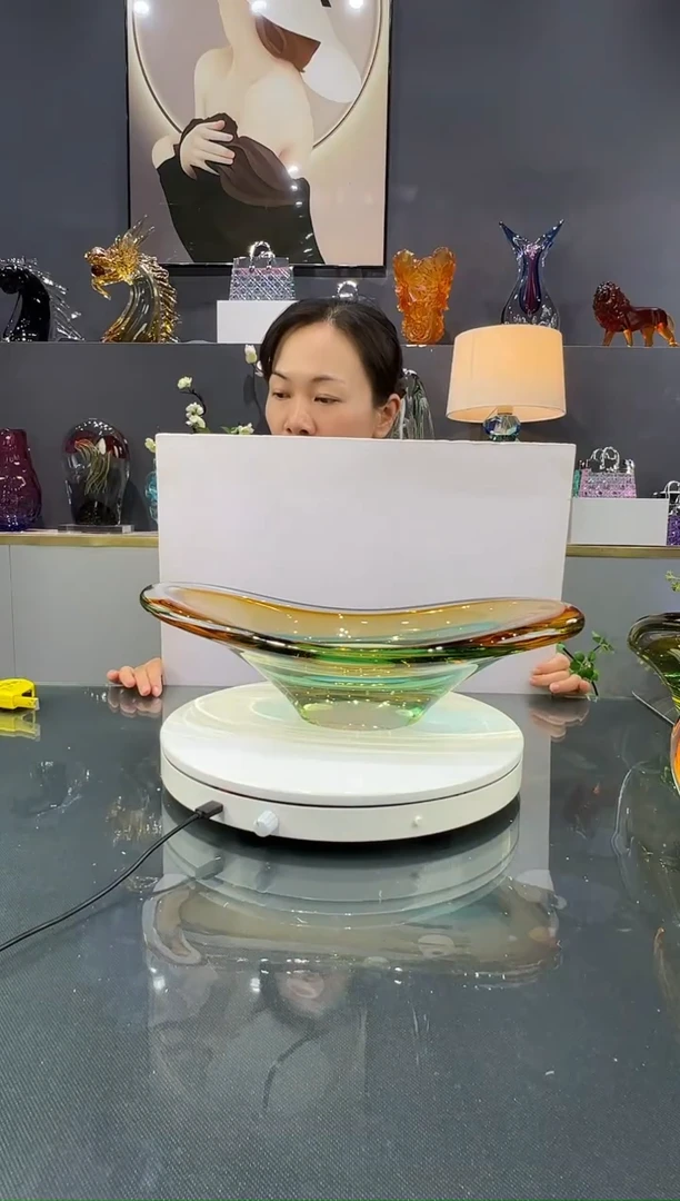 琉璃林*水晶琉璃果盘
