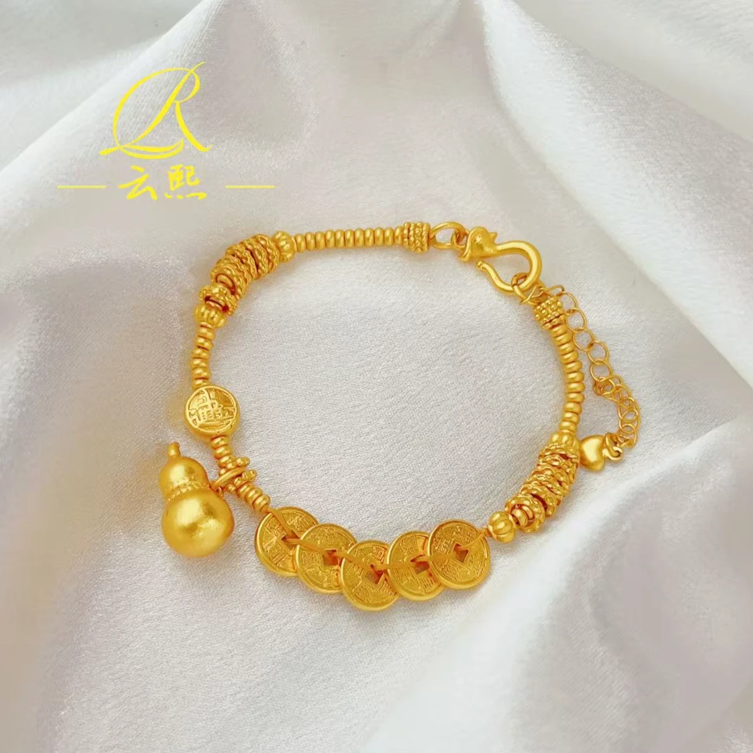 铜合金手链 葫芦手链气质轻奢时尚素款百搭致手链