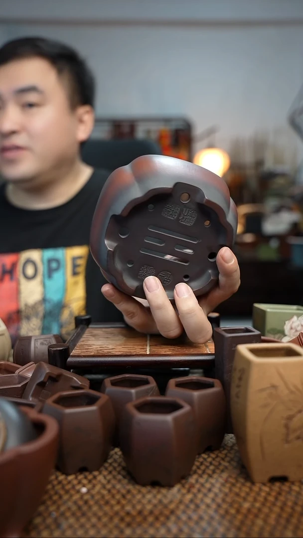 紫砂花盆長木軒精品紫砂