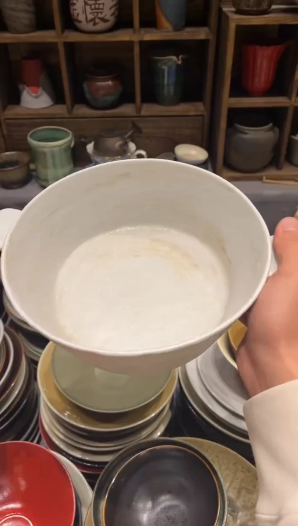 【闪购商品】瓷片411    粉引双耳盘1个