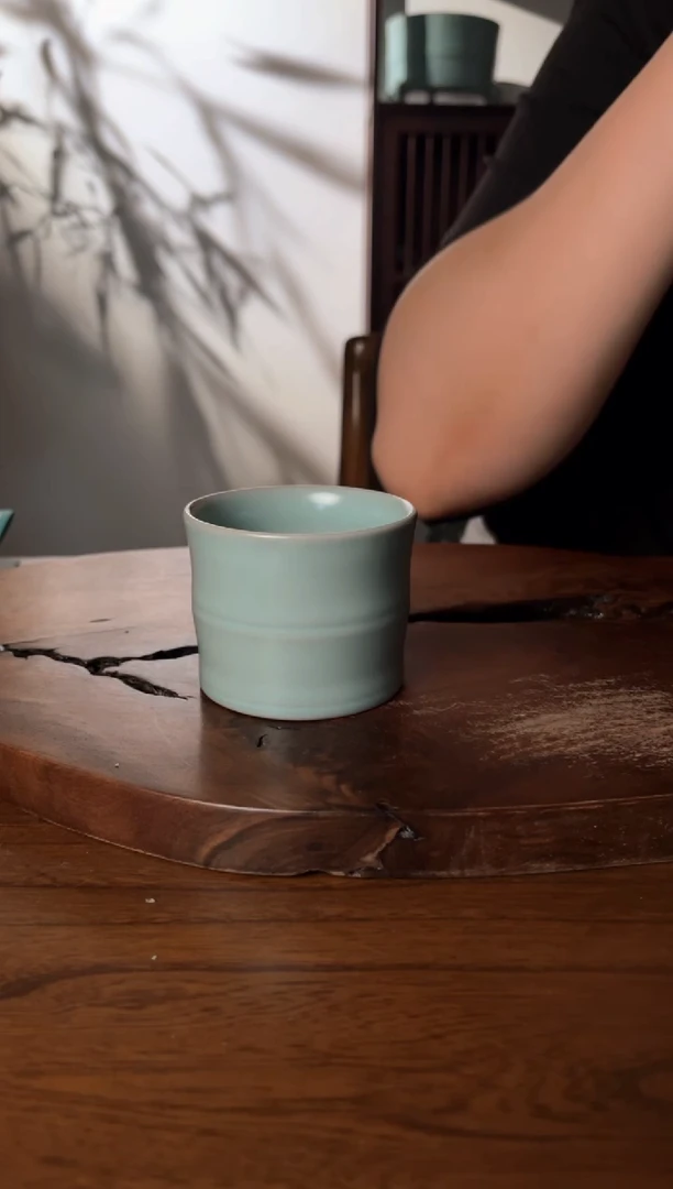 h****y原产地汝瓷仿古釉色主人杯