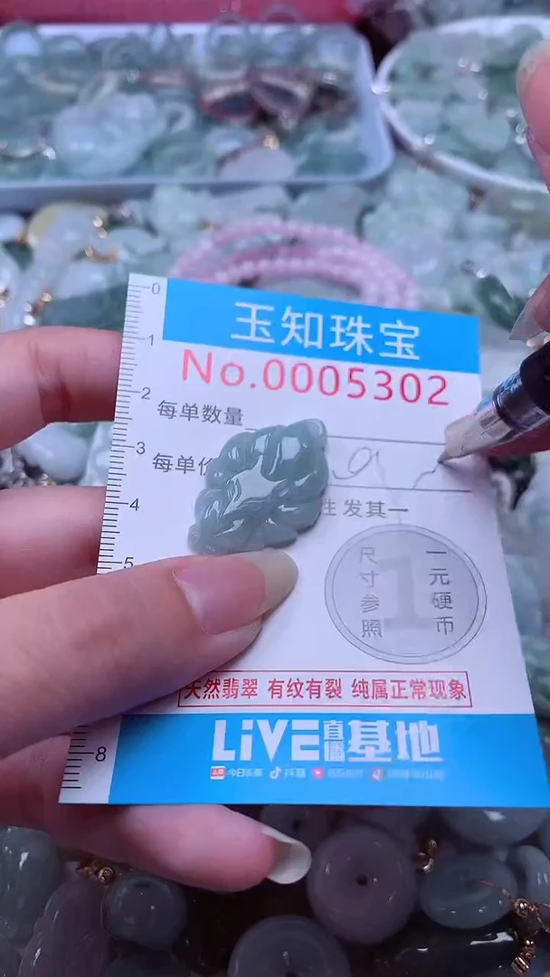 翡翠未镶嵌吊坠(不含链)5302