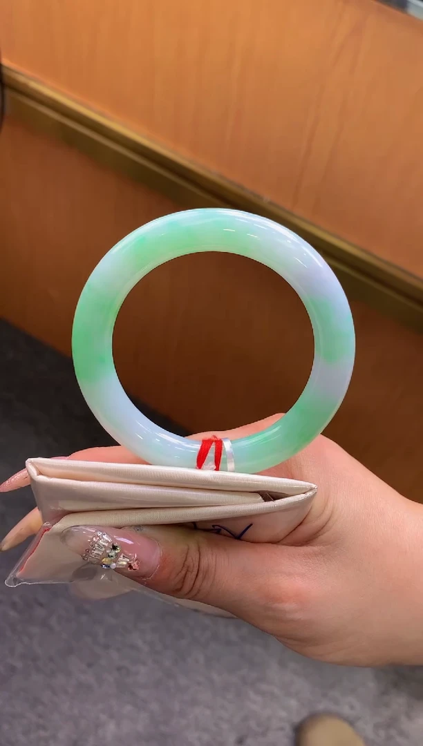 未镶嵌手镯翡翠-F183-圆条55.6