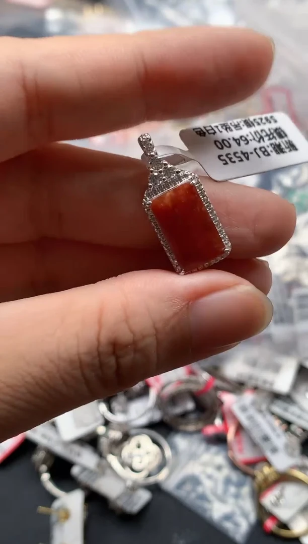 翡翠戒指银S925镶嵌天然A货缅甸翡翠