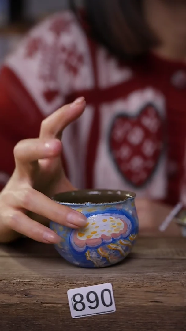 【闪购商品】瓷片油画风·彩绘·设计师石一款