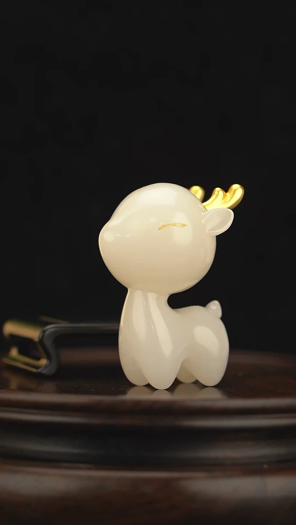玉【一鹿有你】天然玉石摆件