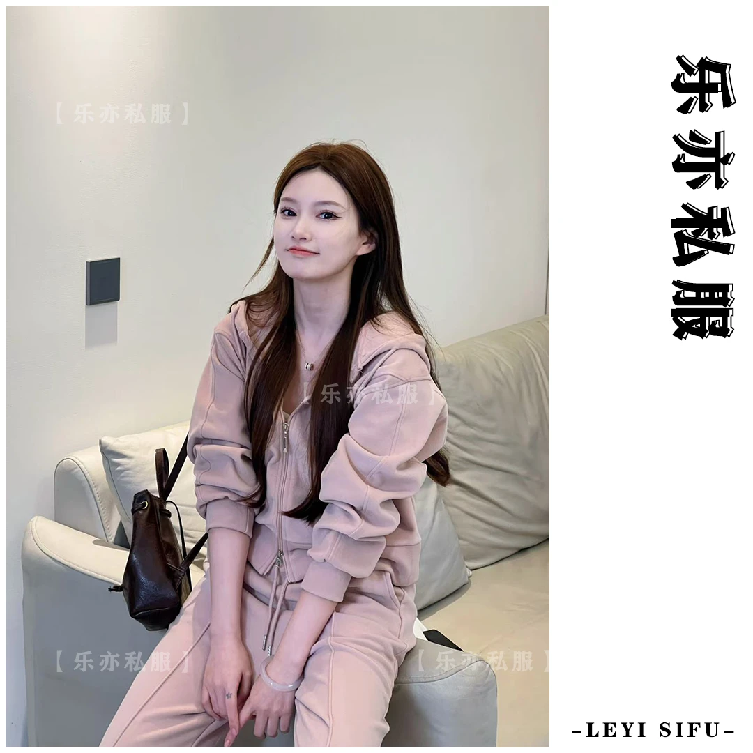 2025春季新款时尚套装三色高定韩版宽松休闲套装两件套简约显瘦