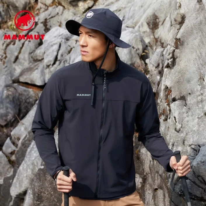 MAMMUT猛犸象Comfort 男士户外徒步舒适轻量防泼水软壳夹克外套