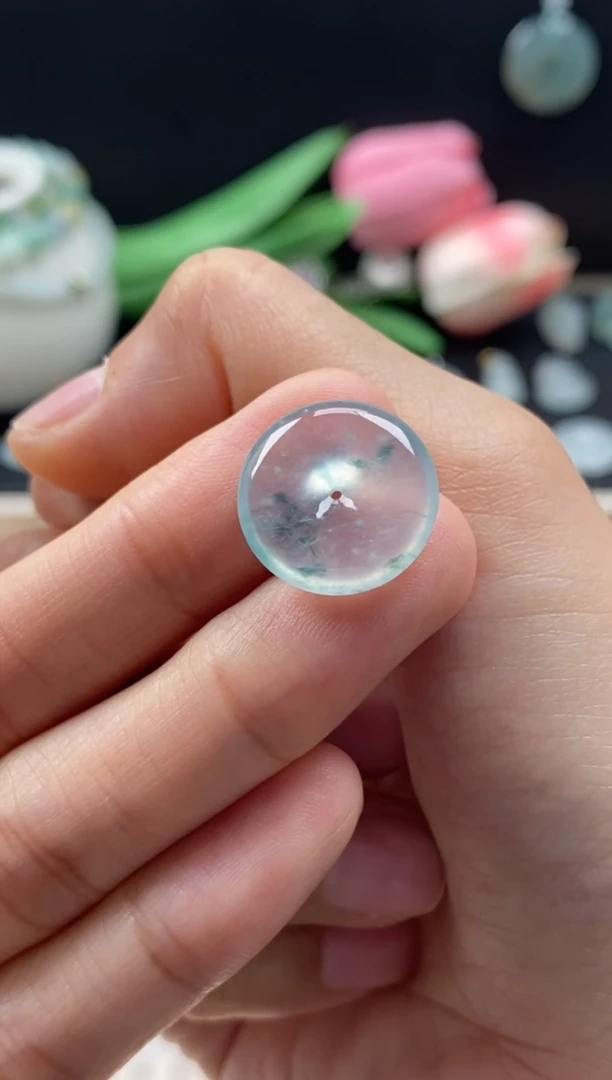 【闪购商品】翡翠颈饰未镶嵌翡翠高冰平安扣