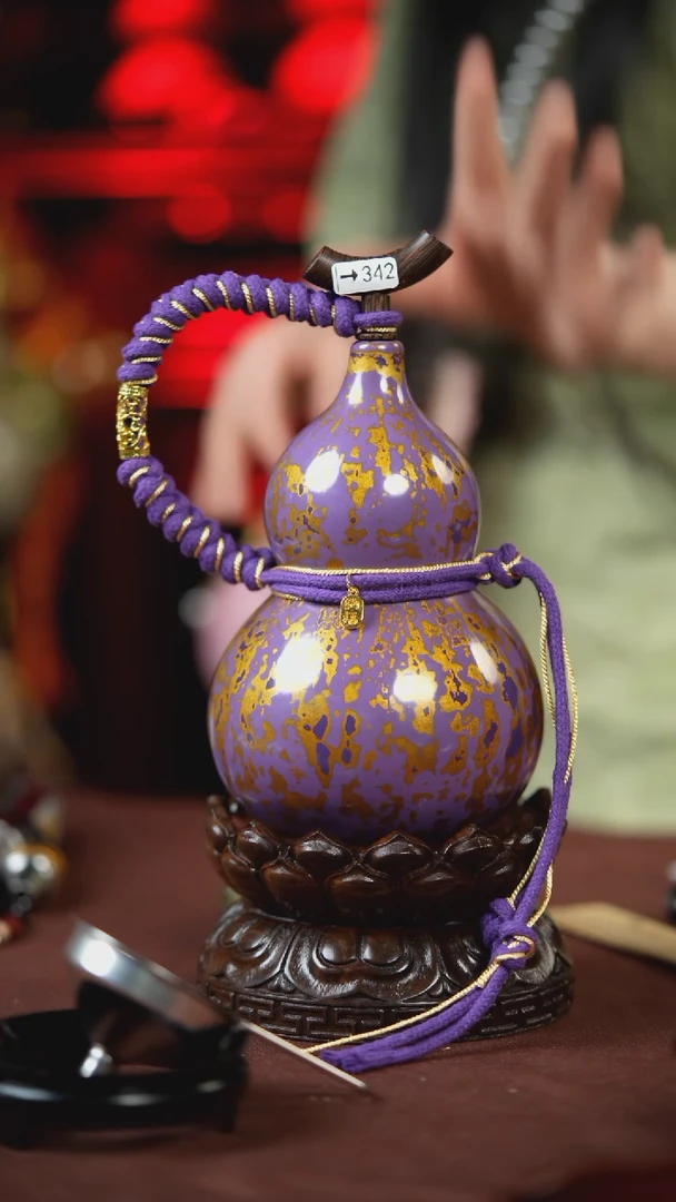 【闪购商品】342号500ml左右的非遗漆器酒葫芦