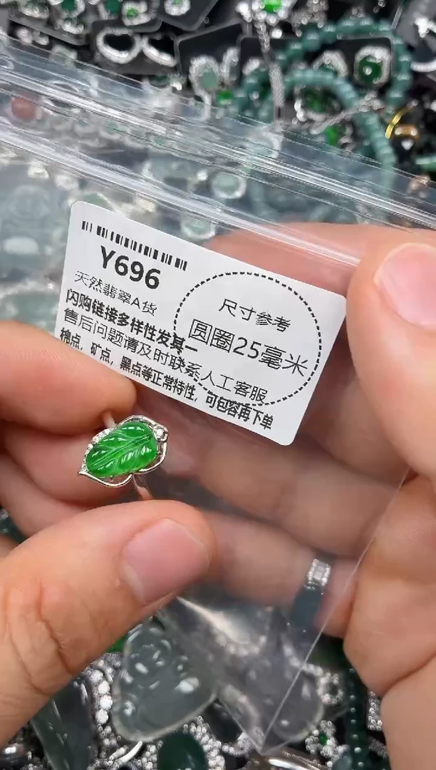 颈饰未镶嵌翡翠Y696戒指