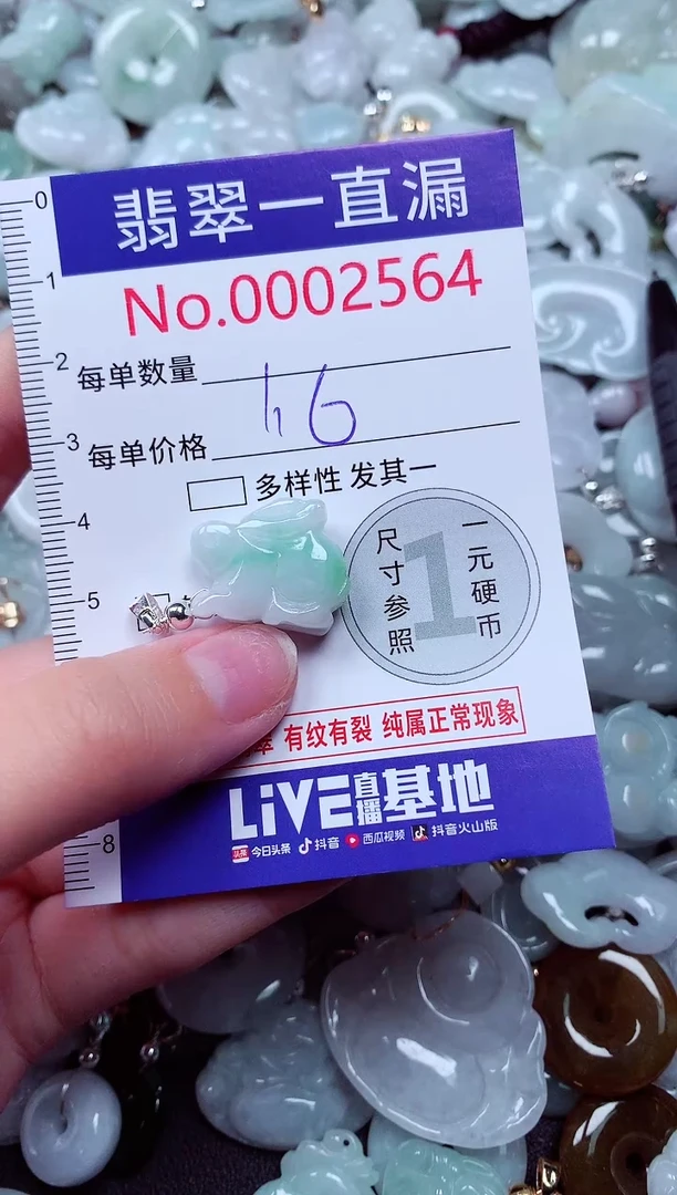 吊坠(不含链)未镶嵌翡翠2564