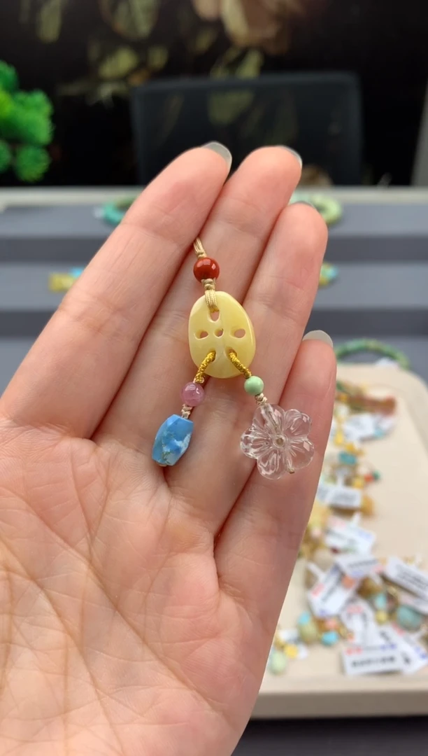 未镶嵌绿松石手机链W15