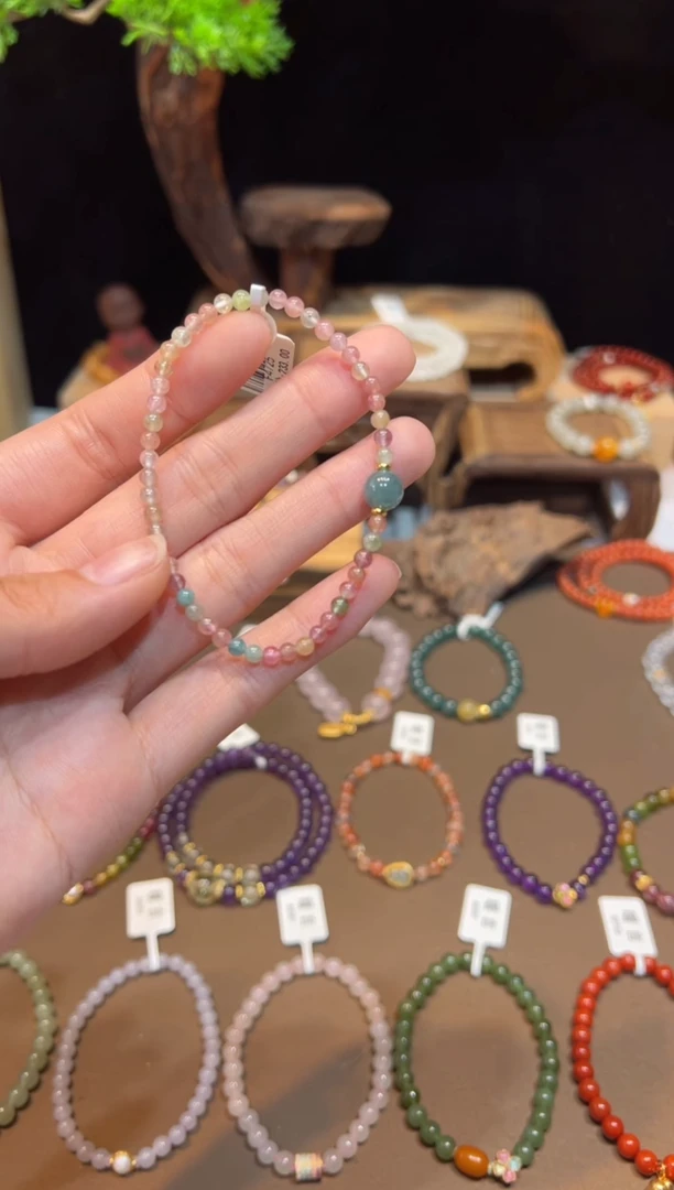 【闪购商品】碧玺手链未镶嵌手饰@@F4725