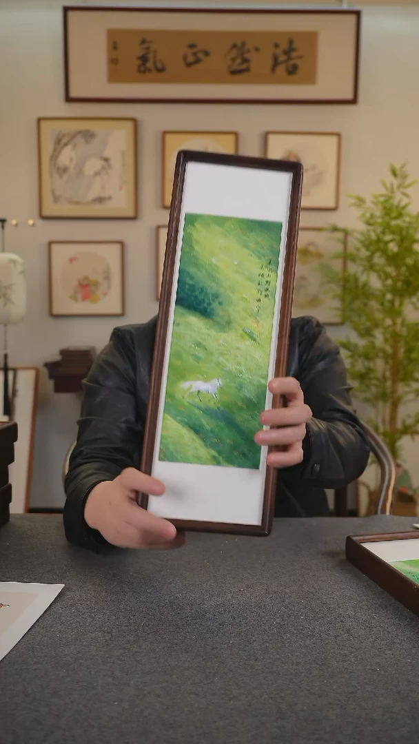 横款鹿鸣现代美术馆-岳倚竹老师作品