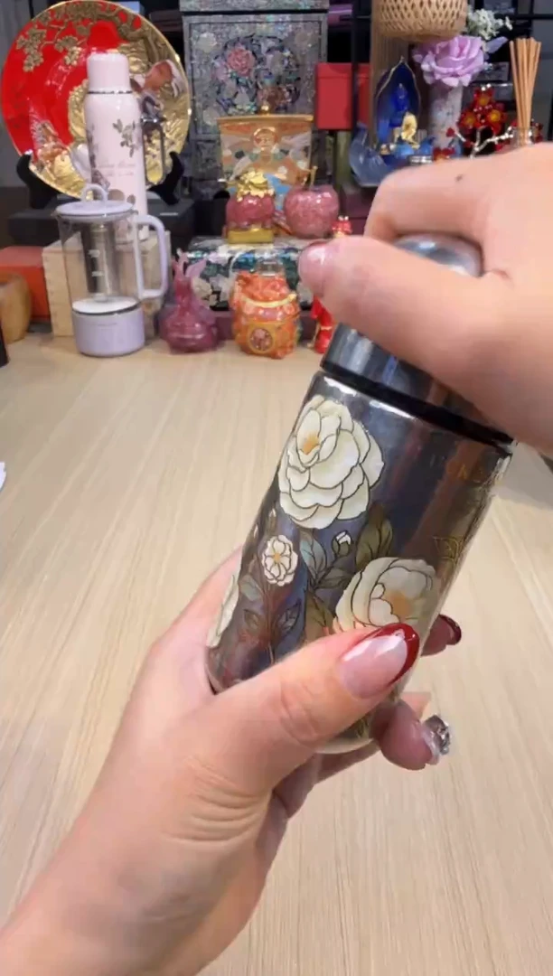 49造闵集 纯钛口袋杯 150mL（烫金山茶花）