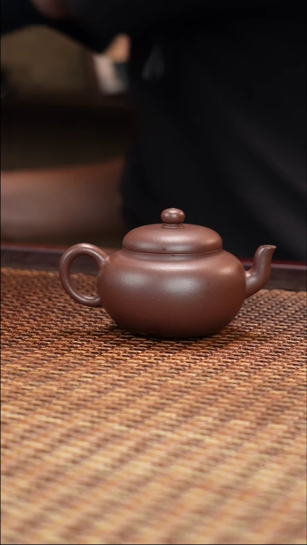 茶壶紫砂汀禾紫砂《柿圆》