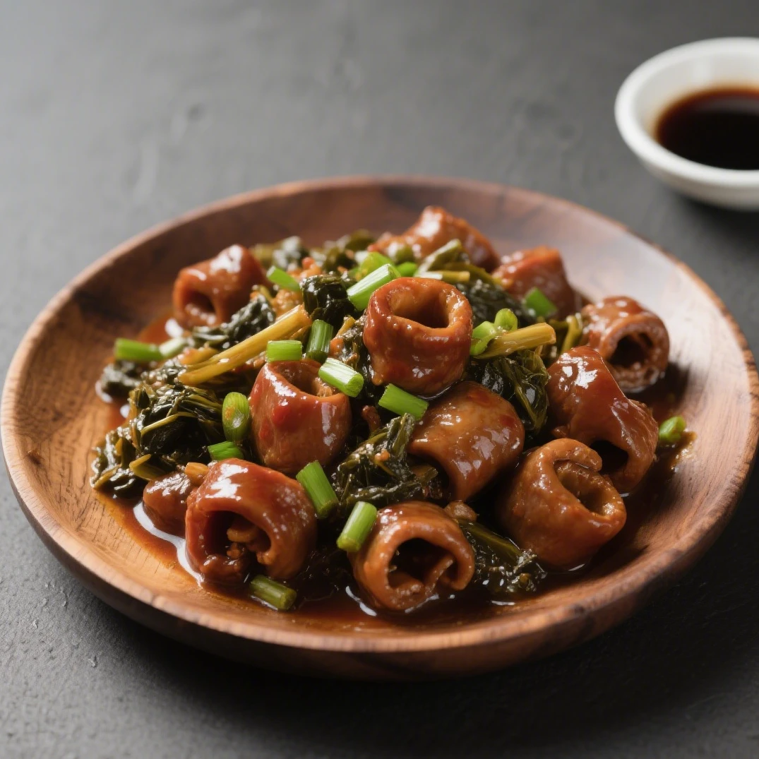 【溧阳新华厨】老菜肥肠300g小时达外卖非堂食