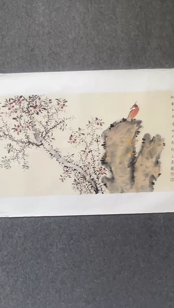 国画郭慧庆-4平尺-花鸟作品