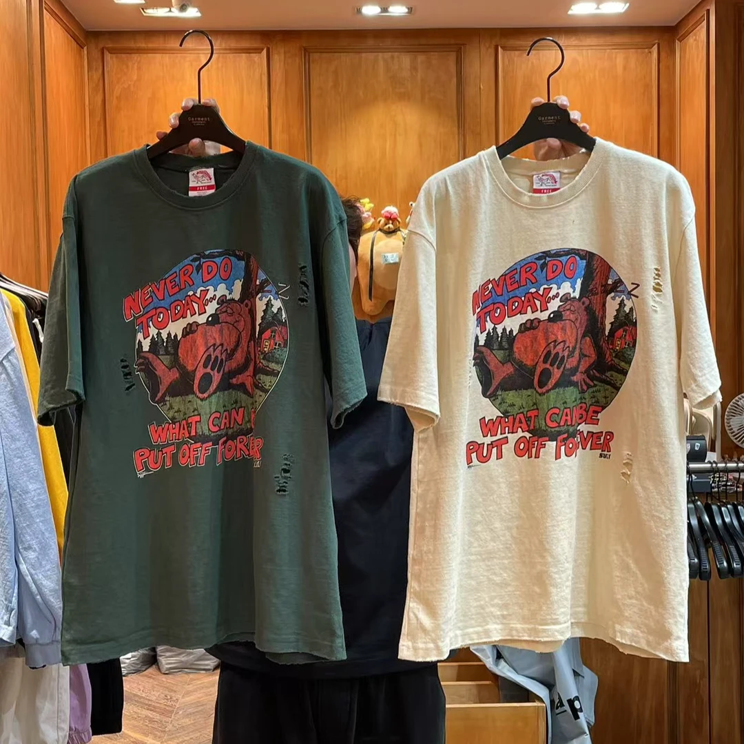 韩国东大门正品代购，GAR睡睡熊圆领短袖（bu tui bu huan）