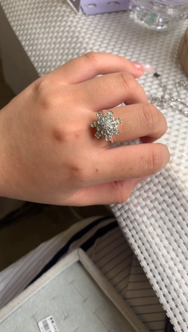 银S925镶嵌戒指翡翠40