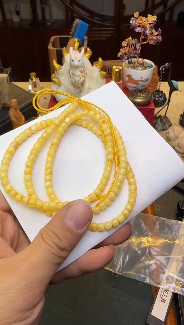 【闪购商品】蜜蜡颈饰未镶嵌蜜蜡多圈直切5.5mm