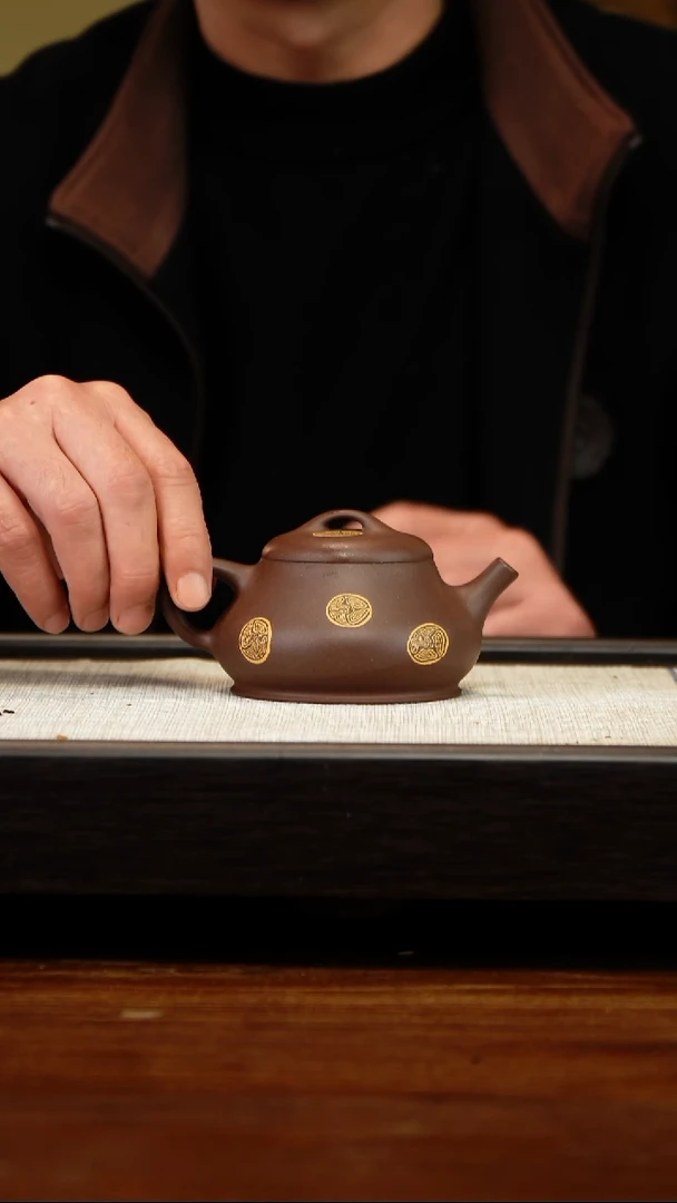 茶壶紫砂绞泥柱瓢