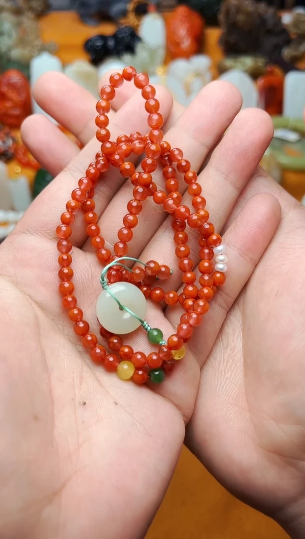 【闪购商品】南红玛瑙手串未镶嵌多圈手串