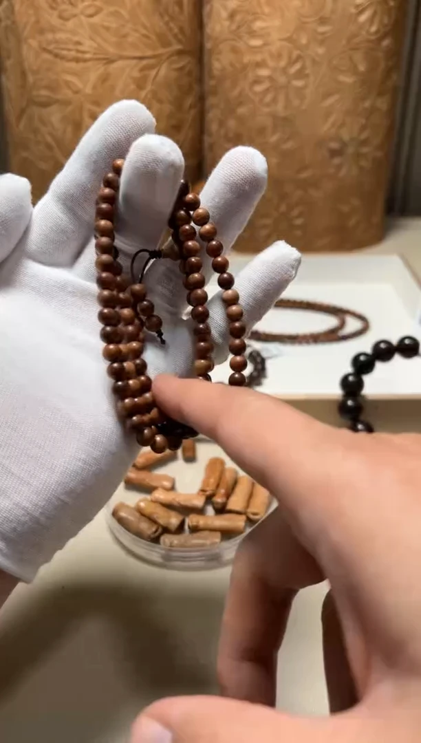 【闪购商品】檀香木手串/手链老山檀香0.6/108横纹黑肉瑕疵福利