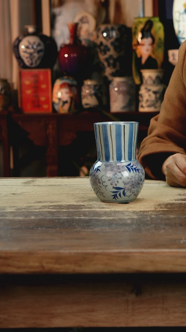 【闪购商品】瓷片景德镇纯手工釉下彩精品花瓶