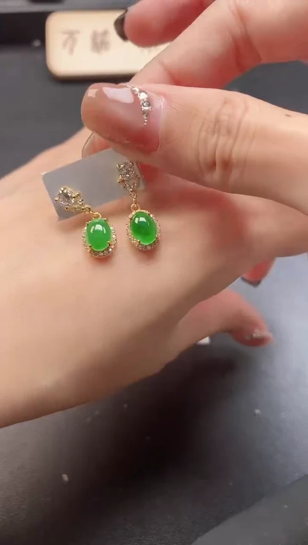 银S925镶嵌戒指翡翠51511