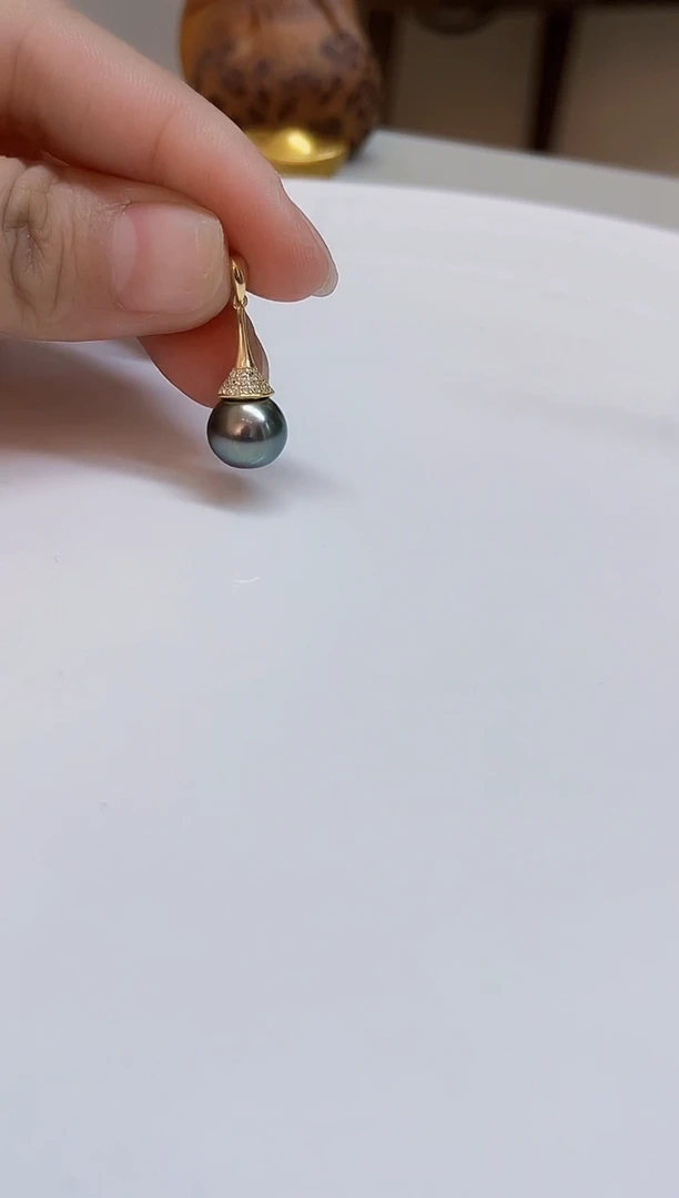 银S925镶嵌颈饰海水珍珠10mm