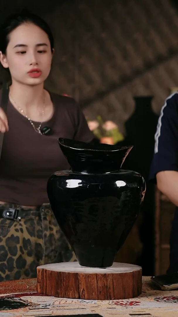 摆件景德镇高温陶瓷花器（18*31